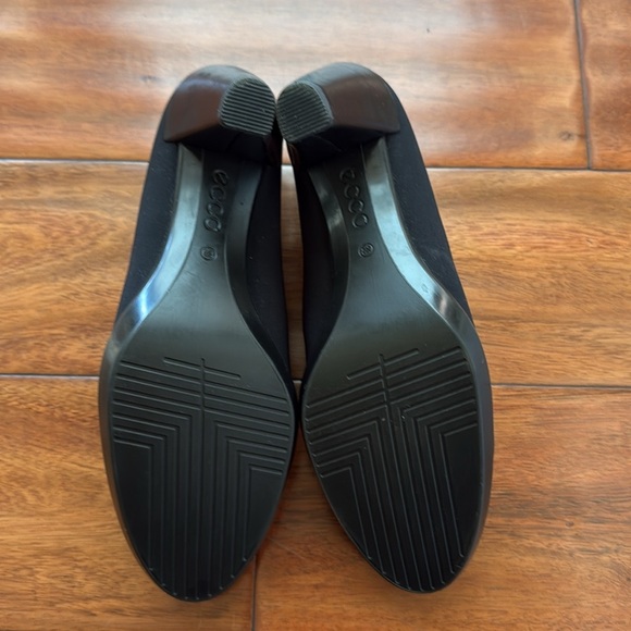 Ecco Shape 55 Plateau Black Fabric Women’s Size 39 Ankle Heel 268053 $150 - Picture 6 of 6